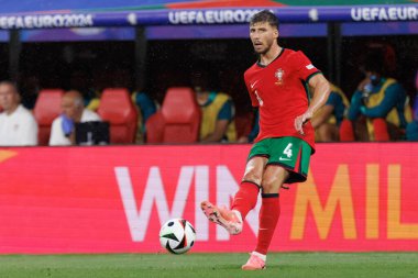 Ruben Dias, UEFA Euro 2024 maçında Portekiz ve Çek Cumhuriyeti milli takımları arasında Red Bull Arena 'da (Maciej Rogowski)