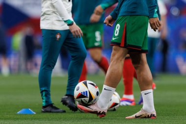 Bruno Fernandes, UEFA Euro 2024 maçında, Portekiz ve Çek Cumhuriyeti milli takımları arasında Red Bull Arena 'da (Maciej Rogowski)