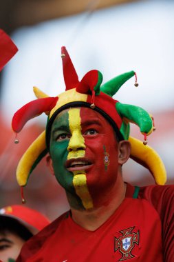 Portekizli taraftar, UEFA Euro 2024 maçında Portekiz ve Çek Cumhuriyeti milli takımları arasında Red Bull Arena 'da (Maciej Rogowski)