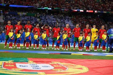 Portekiz milli takımları arasında oynanan UEFA Euro 2024 maçında Red Bull Arena 'da Portekiz ve Çek Cumhuriyeti milli takımları arasında görüldü (Maciej Rogowski)