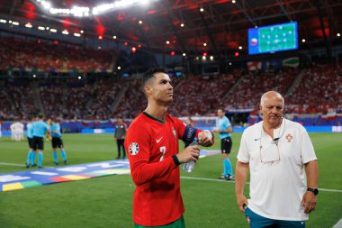 Cristiano Ronaldo, UEFA Euro 2024 maçında Portekiz ve Çek Cumhuriyeti milli takımları arasında Red Bull Arena 'da görüldü (Maciej Rogowski)