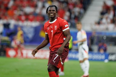 Breel Embolo, İsviçre ve Almanya milli takımları arasında oynanan UEFA Euro 2024 maçında Deutsche Bank Park 'ta (Maciej Rogowski)