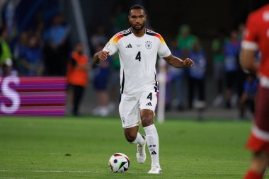 Jonathan Tah, UEFA Euro 2024 maçında İsviçre ve Almanya milli takımları arasında Deutsche Bank Park 'ta (Maciej Rogowski)