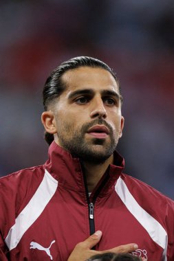 Ricardo Rodriguez UEFA Euro 2024 maçında İsviçre ve Almanya milli takımları arasında Deutsche Bank Park 'ta (Maciej Rogowski)