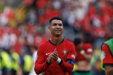 Cristiano Ronaldo, UEFA Euro 2024 maçında Türkiye ve Portekiz milli takımları arasında Signal Iduna Park, Dortmund, Almanya (Maciej Rogowski)