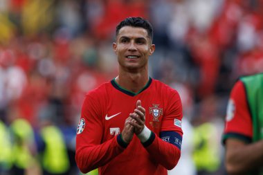 Cristiano Ronaldo, UEFA Euro 2024 maçında Türkiye ve Portekiz milli takımları arasında Signal Iduna Park, Dortmund, Almanya (Maciej Rogowski)