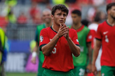 Joao Neves, UEFA Euro 2024 maçında Türkiye ve Portekiz milli takımları arasında Sinyal Iduna Park, Dortmund, Almanya 'da görüldü (Maciej Rogowski)