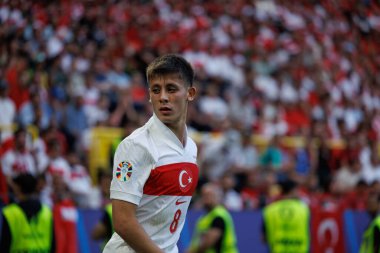 Arda Güler, UEFA Euro 2024 maçında Türkiye ve Portekiz milli takımları arasında Signal Iduna Park, Dortmund, Almanya 'da görüldü (Maciej Rogowski)