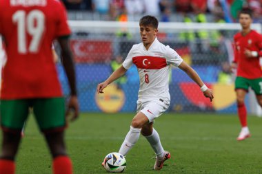 Arda Güler, UEFA Euro 2024 maçında Türkiye ve Portekiz milli takımları arasında Signal Iduna Park, Dortmund, Almanya 'da görüldü (Maciej Rogowski)
