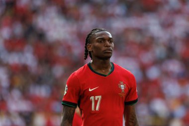 Rafael Leao, UEFA Euro 2024 maçında Türkiye ve Portekiz milli takımları arasında Signal Iduna Park, Dortmund, Almanya 'da görüldü (Maciej Rogowski)