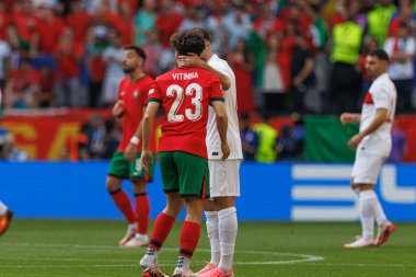 Vitinha iseen during UEFA Euro 2024 game between Turkey and Portugal at Signal Iduna Park, Dortmund, Germany (Maciej Rogowski)
