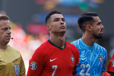 Cristiano Ronaldo, UEFA Euro 2024 maçında Türkiye ve Portekiz milli takımları arasında Signal Iduna Park, Dortmund, Almanya (Maciej Rogowski)