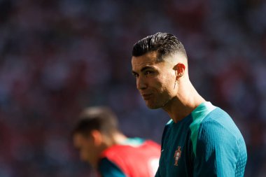 Cristiano Ronaldo, UEFA Euro 2024 maçında Türkiye ve Portekiz milli takımları arasında Signal Iduna Park, Dortmund, Almanya (Maciej Rogowski)