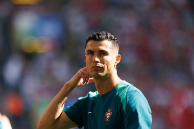 Cristiano Ronaldo, UEFA Euro 2024 maçında Türkiye ve Portekiz milli takımları arasında Signal Iduna Park, Dortmund, Almanya (Maciej Rogowski)