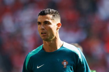 Cristiano Ronaldo, UEFA Euro 2024 maçında Türkiye ve Portekiz milli takımları arasında Signal Iduna Park, Dortmund, Almanya (Maciej Rogowski)