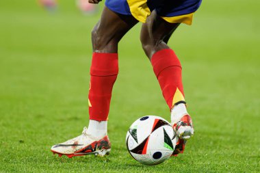 Nico Williams ve Nike ayakkabıları UEFA Euro 2024 turunda İspanya ve Gürcistan milli takımları arasında Almanya 'nın Köln kentinde oynanan RheinEnergieStadion maçında görüldü (Maciej Rogowski)