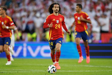 Marc Cucurella, İspanya ve Gürcistan milli takımları arasında oynanan UEFA Euro 2024 turu sırasında Almanya 'nın Köln kentinde görüldü (Maciej Rogowski)