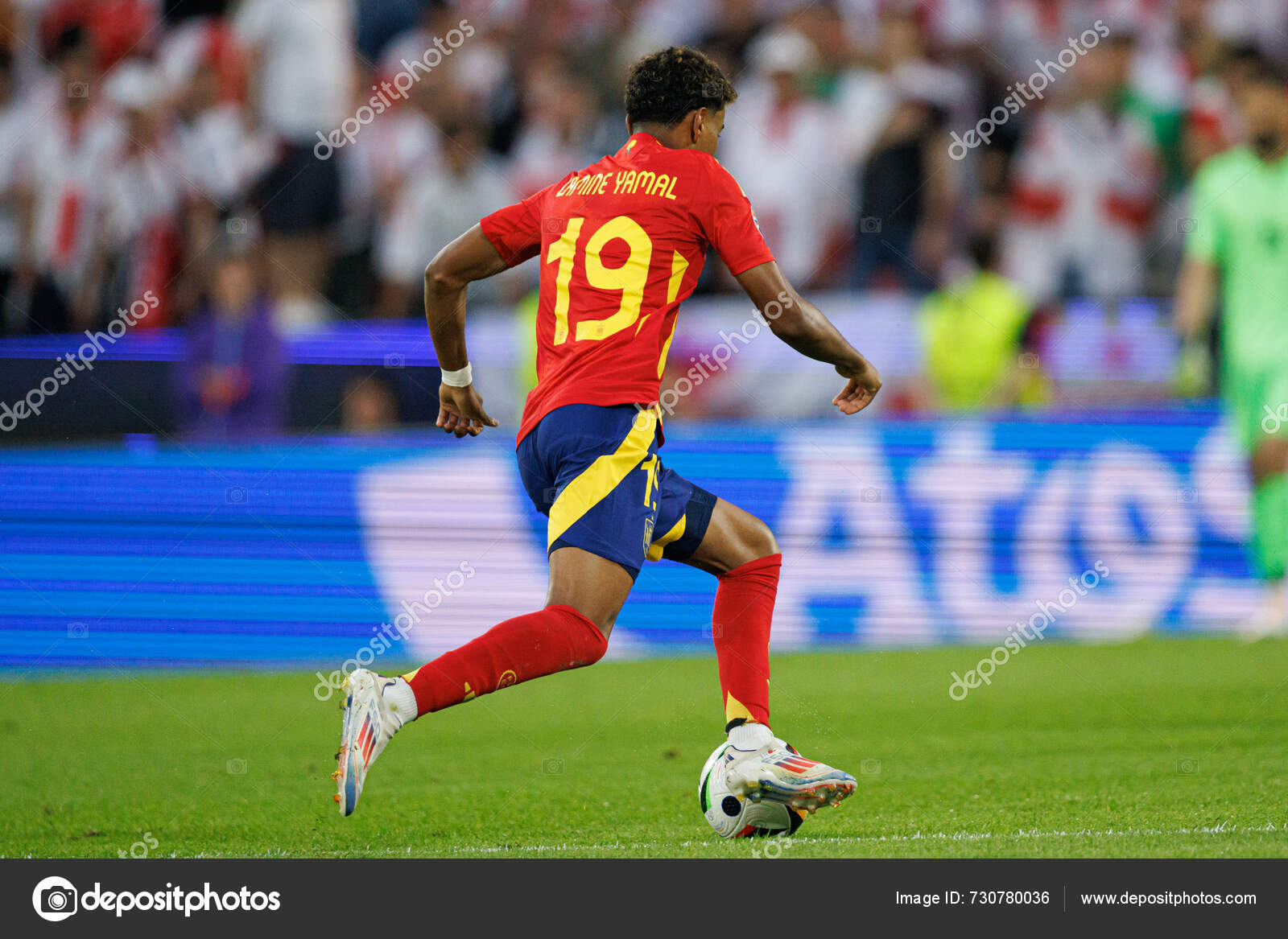 Lamine Yamal Seen Uefa Euro 2024 Game National Teams Spain — Stock