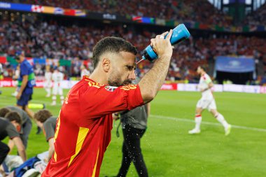 Dani Carvajal, İspanya ve Gürcistan milli takımları arasında oynanan UEFA Euro 2024 turu sırasında Almanya 'nın Köln kentinde görüldü (Maciej Rogowski)