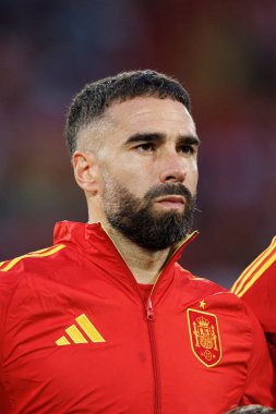 Dani Carvajal, İspanya ve Gürcistan milli takımları arasında oynanan UEFA Euro 2024 turu sırasında Almanya 'nın Köln kentinde görüldü (Maciej Rogowski)
