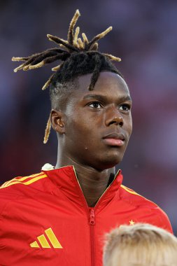 Nico Williams, UEFA Euro 2024 karşılaşmasında İspanya ve Gürcistan milli takımları arasında RheinEnergieStadion, Köln, Almanya (Maciej Rogowski)