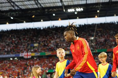 Nico Williams, UEFA Euro 2024 karşılaşmasında İspanya ve Gürcistan milli takımları arasında RheinEnergieStadion, Köln, Almanya (Maciej Rogowski)