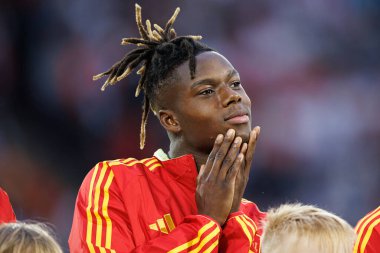 Nico Williams, UEFA Euro 2024 karşılaşmasında İspanya ve Gürcistan milli takımları arasında RheinEnergieStadion, Köln, Almanya (Maciej Rogowski)