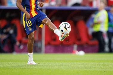 Lamine Yamal, UEFA Euro 2024 'te İspanya ve Gürcistan milli takımları arasında oynanan RheinEnergieStadion, Köln, Almanya (Maciej Rogowski)