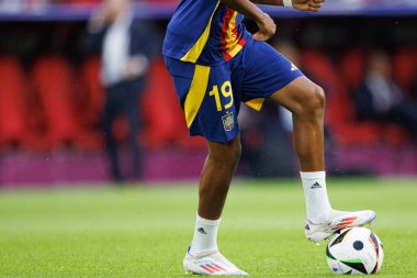 Lamine Yamal ve F50 Adidas ayakkabıları UEFA Euro 2024 turunda İspanya ve Gürcistan milli takımları arasında RheinEnergieStadion, Köln, Almanya (Maciej Rogowski)