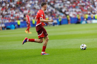 Michael Aebischer, İsviçre ve İtalya milli takımları arasında Almanya 'nın başkenti Berlin' de oynanan 16 maçlık UEFA Euro 2024 raundunda görüldü (Maciej Rogowski)