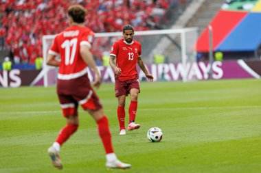 Ricardo Rodriguez, UEFA Euro 2024 karşılaşmasında İsviçre ve İtalya milli takımları arasında Olympiastadion, Berlin, Almanya 'da görüldü (Maciej Rogowski)