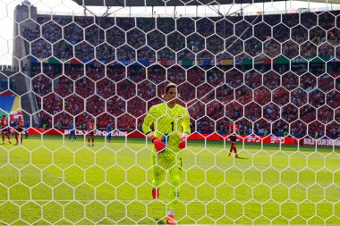 Yann Sommer, UEFA Euro 2024 karşılaşmasında İsviçre ve İtalya milli takımları arasında Olympiastadion, Berlin, Almanya 'da görüldü (Maciej Rogowski)