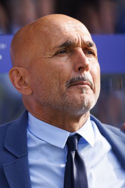Luciano Spalletti, İsviçre ve İtalya milli takımları arasında oynanan 16 maçlık UEFA Euro 2024 turunda Olympiastadion, Berlin, Almanya 'da görüldü (Maciej Rogowski))