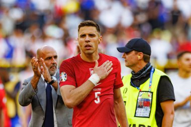 Jan Bednarek, Fransa ve Polonya milli takımları arasında Almanya 'nın Dortmund kentinde oynanan UEFA Euro 2024 maçında görüldü (Maciej Rogowski)