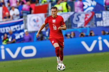 Piotr Zielinski, Fransa ve Polonya milli takımları arasında oynanan UEFA Euro 2024 maçında Almanya 'nın Dortmund kentinde görüldü (Maciej Rogowski)