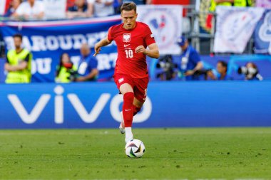 Piotr Zielinski, Fransa ve Polonya milli takımları arasında oynanan UEFA Euro 2024 maçında Almanya 'nın Dortmund kentinde görüldü (Maciej Rogowski)