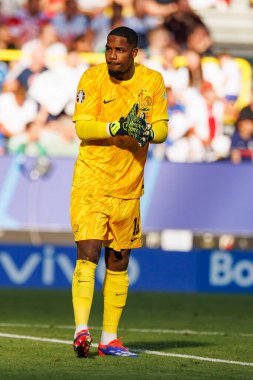 Mike Maignan, Fransa ve Polonya milli takımları arasında Almanya 'nın Dortmund kentinde oynanan UEFA Euro 2024 maçında görüldü (Maciej Rogowski)