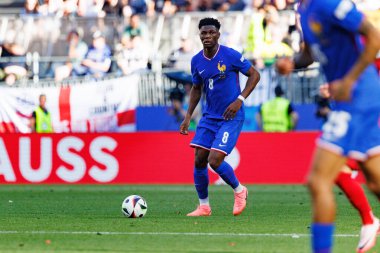 Aurelien Tchouameni, UEFA Euro 2024 maçında Fransa ve Polonya milli takımları arasında Signal Iduna Park, Dortmund, Almanya (Maciej Rogowski)