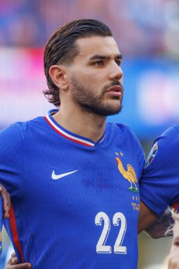 Theo Hernandez UEFA Euro 2024 maçında Fransa ve Polonya milli takımları arasında Almanya 'nın Dortmund kentinde Sinyal Iduna Parkı' nda görüldü (Maciej Rogowski)