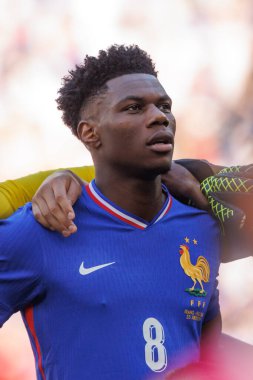 Aurelien Tchouameni, UEFA Euro 2024 maçında Fransa ve Polonya milli takımları arasında Signal Iduna Park, Dortmund, Almanya (Maciej Rogowski)