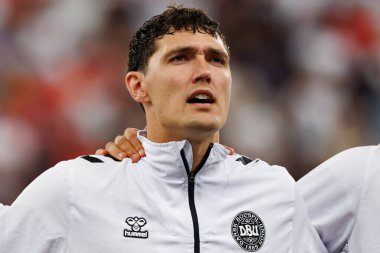 Andreas Christensen, Danimarka ve İngiltere milli takımları arasında Deutsche Bank Park 'ta (Maciej Rogowski)