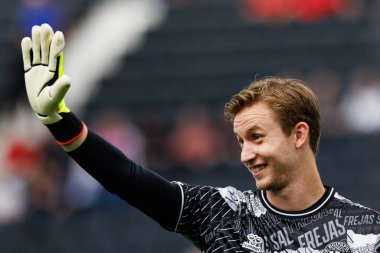 Frederik Ronnow, UEFA Euro 2024 maçında Danimarka ve İngiltere milli takımları arasında Deutsche Bank Park 'ta (Maciej Rogowski)
