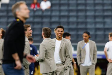 Alexander Bah, UEFA Euro 2024 maçında Danimarka ve İngiltere milli takımları arasında Deutsche Bank Park 'ta (Maciej Rogowski)