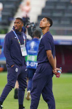 Jude Bellingham, UEFA Euro 2024 maçında Danimarka ve İngiltere milli takımları arasında Deutsche Bank Park 'ta (Maciej Rogowski)