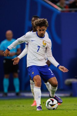 Antoine Griezmann, Portekiz ve Fransa milli takımları arasında oynanan UEFA Euro 2024 maçında Almanya 'nın Hamburg şehrindeki Volksparkstadium' da görüldü (Maciej Rogowski)