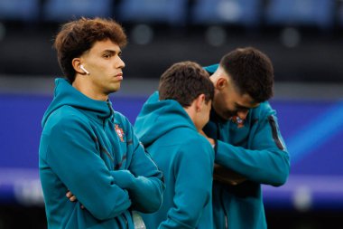 Joao Felix, UEFA Euro 2024 maçında Portekiz ve Fransa milli takımları arasında Almanya 'nın Hamburg kentindeki Volksparkstadyumda görüldü (Maciej Rogowski))