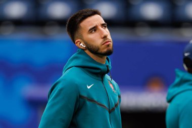 Goncalo Inacio, UEFA Euro 2024 maçında Portekiz ve Fransa milli takımları arasında Almanya 'nın Hamburg kentindeki Volksparkstadyumda görüldü (Maciej Rogowski))