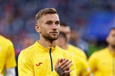 Denis Dragus, Romanya ve Hollanda milli takımları arasında oynanan 16 maçlık UEFA Euro 2024 turu sırasında Almanya 'nın Allianz Arena kentinde görüldü (Maciej Rogowski)