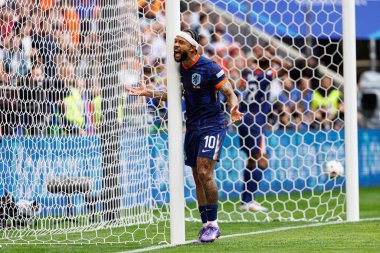 Memphis Depay UEFA Euro 2024 karşılaşmasında Romanya ve Hollanda milli takımları arasında Allianz Arena, Münih, Almanya (Maciej Rogowski)