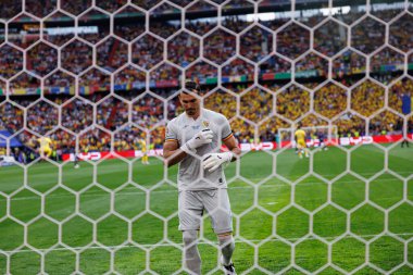 Florin Nita, Romanya ve Hollanda milli takımları arasında oynanan UEFA Euro 2024 turu sırasında Almanya 'nın Allianz Arena kentinde görüldü (Maciej Rogowski)